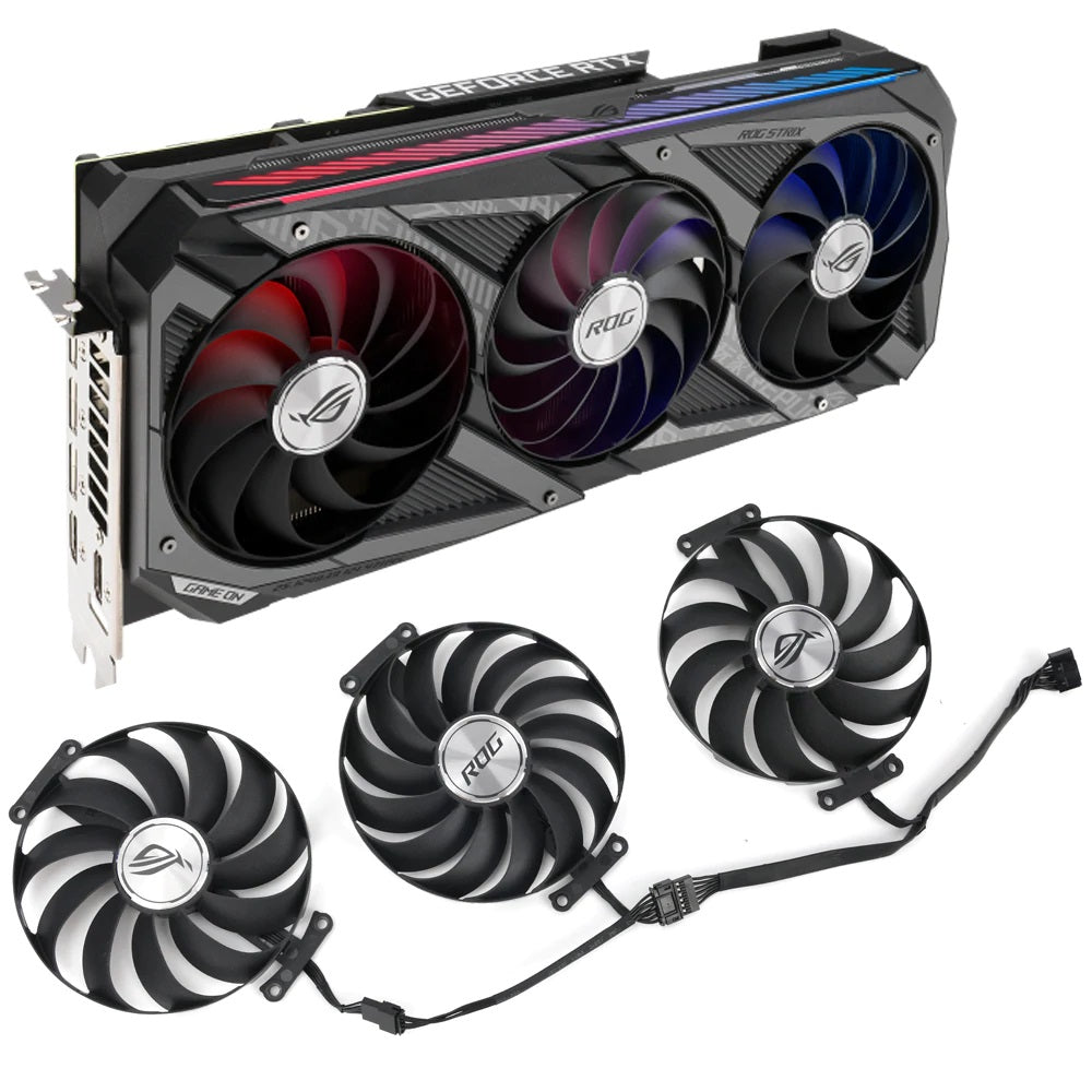 Asus GPU Replacement Fan Set 95mm CF1010U12S Black hashrate