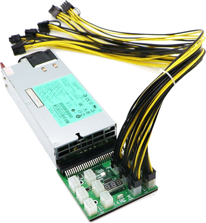 PROMINER GM1200 電源 MINING POWER SUPPLY 1200Watt Server Power Supply Kit for GPU Mining – hashrate