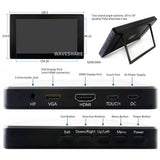 Waveshare 7inch Capacitive Touch Screen LCD (H) with Case, 1024×600, HDMI, IPS