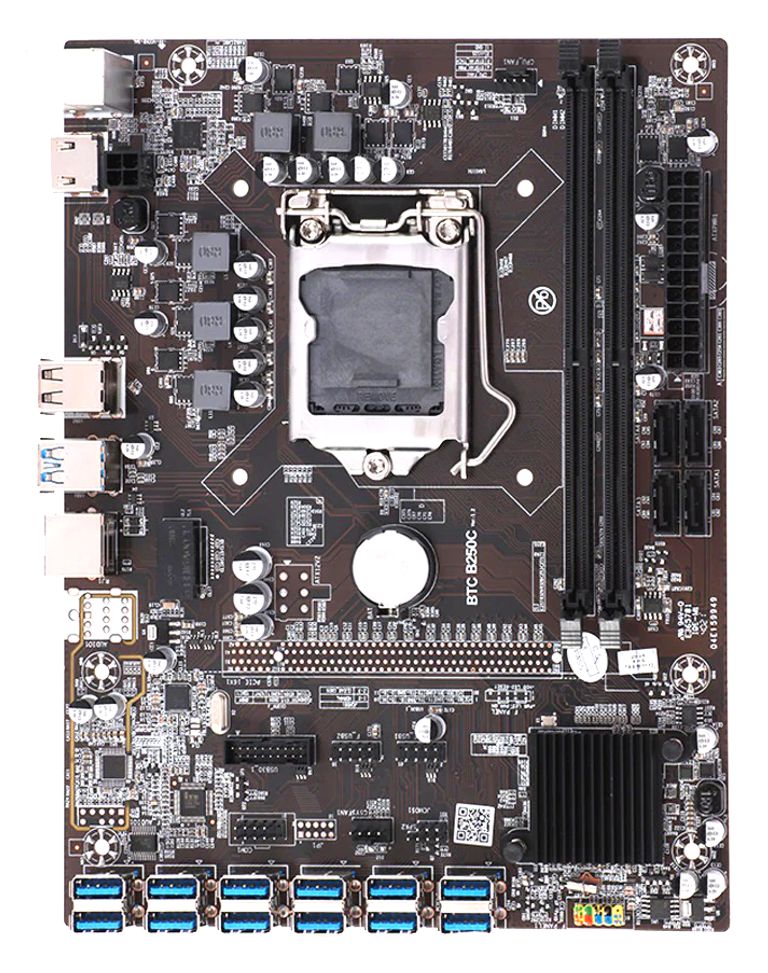 マザーボード マイニング専用 BTC B250C PCI-E(USB)12ポート マザーボード マイニング専用 BTC B250C PCI-E(USB)12ポート