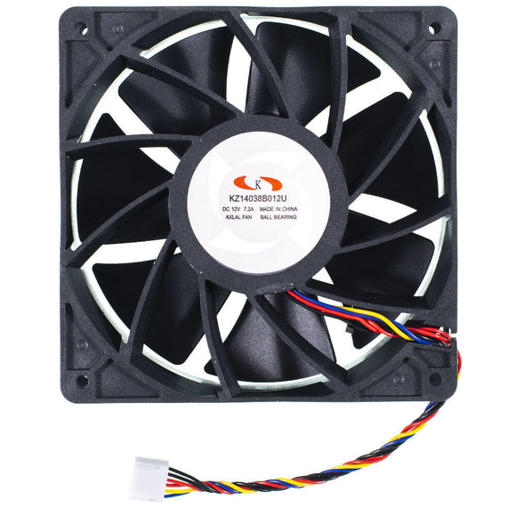 KZ14038B012U 12V 7.2A 140MM 7500RPM Whatsminer Replacement Fan