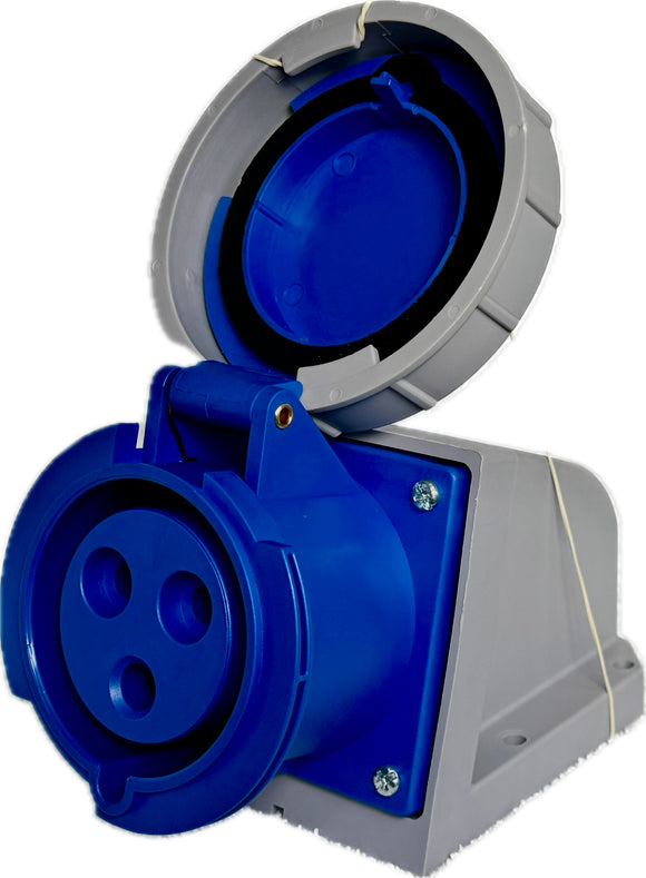 Miningod 32A 2P+E 230V Lockable Surface Mount Socket