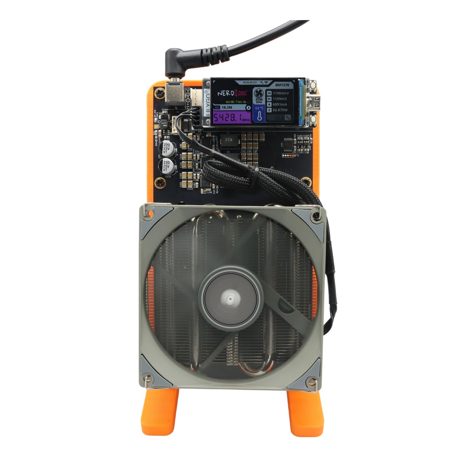 アクセサリー minesin Nerdminer NerdQaxe++ - BM1370 - 4.8TH - Rev 5.1 – hashrate