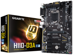 Gigabyte GA-H110-D3A Cryptomining Motherboard - hashrate.co.za