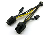 PCI-E 6pin to Dual 8pin Y-Splitter Extension Cable