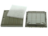 Louvered Fan Guard with Removable Filter - 120mm