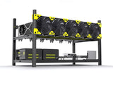 Veddha V4C Stackable Aluminum Mining Frame - 6 GPU