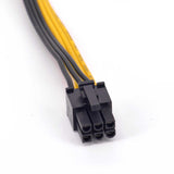 6Pin PCIe to 6+2 Pin PCIe cable - 50cm - 16awg