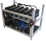 Stackable Crypto Mining Rig Frame, Upto 6 card support