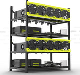 Veddha V4D Delux Stackable Aluminum Mining Frame - 6 GPU