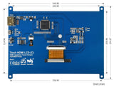 Waveshare 7inch Touch Screen, HDMI LCD (C), 1024×600, IPS, Ver 4.1