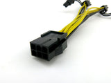 PCI-E 6pin to Dual 8pin Y-Splitter Extension Cable