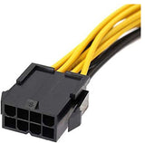 EPS CPU 8 Pin to Dual PCIE 8 (6+2) Pin Power Cable