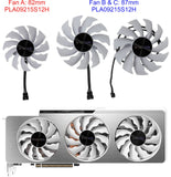 Gigabyte GPU Replacement Fan Set 82/87mm - PLA09215S12H