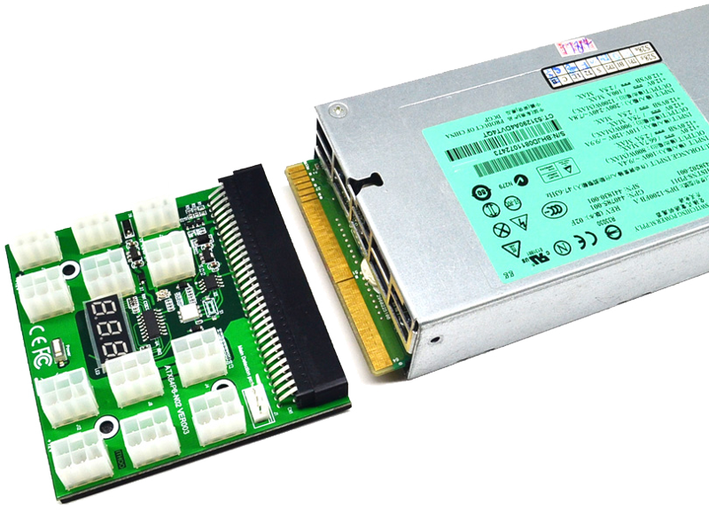 1200Watt Server Power Supply Kit for GPU Mining – hashrate