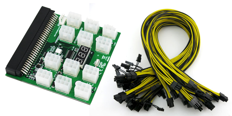 1200Watt Server Power Supply Kit for GPU Mining – hashrate