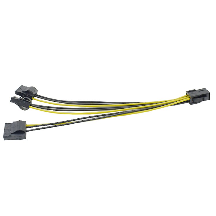 6 Pin PCIe to 3x Molex 4 Pin 12v Power Cable – hashrate