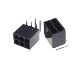 6Pin PCIe PCB Header Receptacle - 4.2mm Pitch - Right Angle Mount