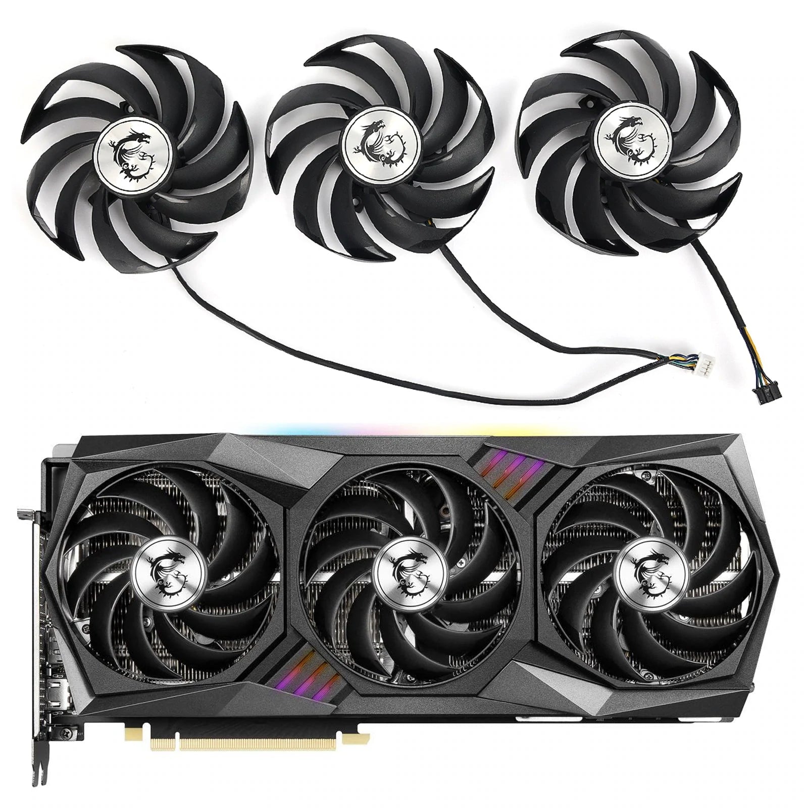 MSI GPU Replacement Fan Set 90mm PLD09210B12HH hashrate