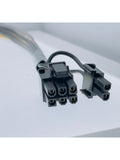 Miningod Premium 20cm PCI-E 8pin to Dual 8pin (6+2) Sleeved Y-Splitter Cable