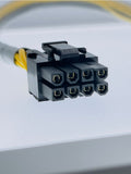 Miningod Premium 20cm PCI-E 8pin to Dual 8pin (6+2) Sleeved Y-Splitter Cable