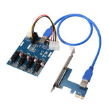 PCIe Expander 4port Multiplier HUB - hashrate.co.za