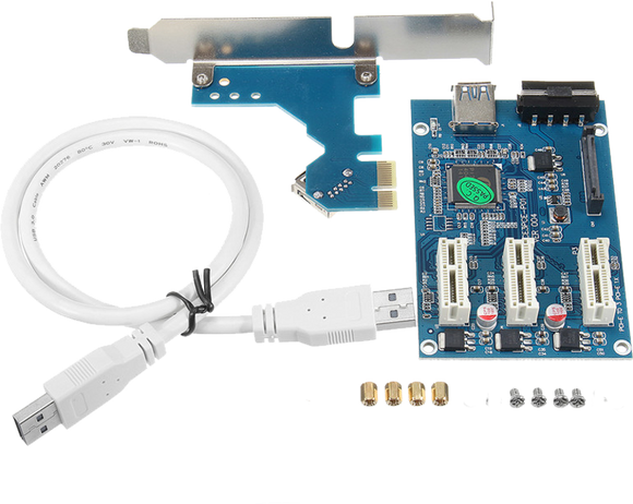 PCIe Expander 3port Multiplier HUB - hashrate.co.za