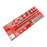 PCIe Riser Card - VER014 PRO - 12V - 2 x 6PIN + 4PIN, 10x Solid Caps, 12x LED, LCD Temperature Display