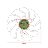 Gigabyte GPU Replacement Fan Set 88mm - T129215SU