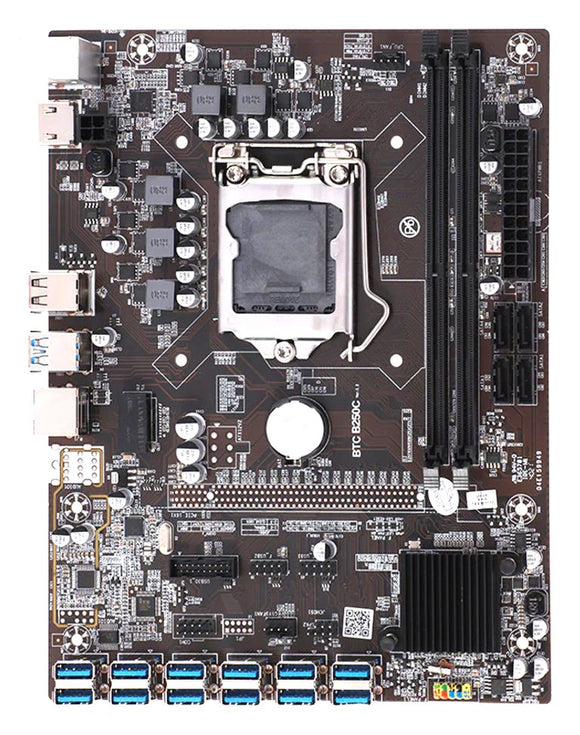 B250C-BTC 12 x PCIe Over USB Mining Motherboard – hashrate