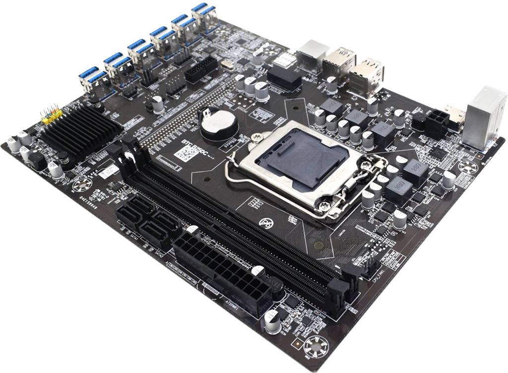 B250C-BTC 12 x PCIe Over USB Mining Motherboard – hashrate