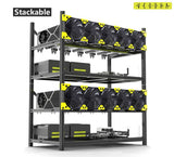 Veddha V4C Stackable Aluminum Mining Frame - 6 GPU