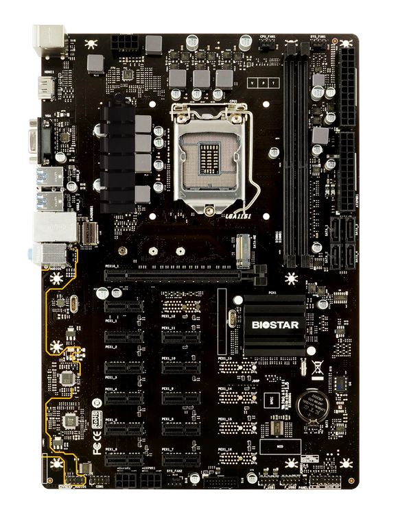 Biostar 12 x PCIe TB360-BTC PRO V3.0 Mining Motherboard