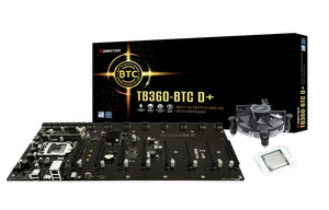Biostar 8 x PCIe TB360-BTC D+ Riserless + Celeron G49XX Combo