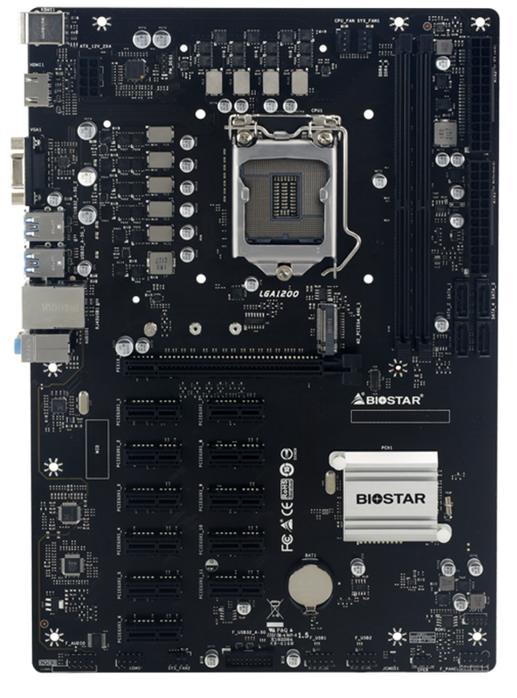 Biostar 12 x PCIe TB560-BTC PRO Mining Motherboard