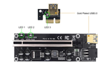 PCIe Riser Card - VER009S PLUS - 12V - 6PIN, 8x Solid Caps