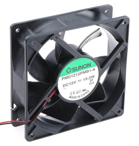 SUNON 120mm 12v Fan - 4200RPM, 190CFM, 54dBA
